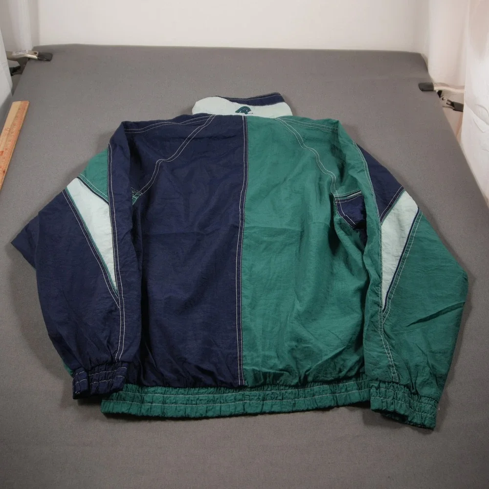 90s Rawlings Colorblock Vintage Crinkle Taffeta Men M Windbreaker Jacket Seattle